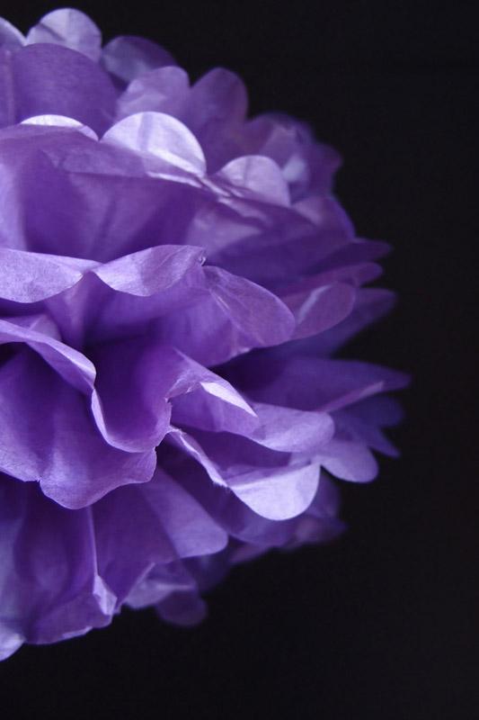 EZ-Fluff 12" Dark Purple Tissue Paper Pom Poms Flowers Balls, Decorations (4 PACK) - AsianImportStore.com - B2B Wholesale Lighting and Decor