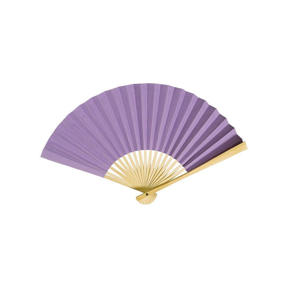 Lilac Purple Premium Paper Hand Fan (100 PACK) - AsianImportStore.com - B2B Wholesale Lighting and Décor