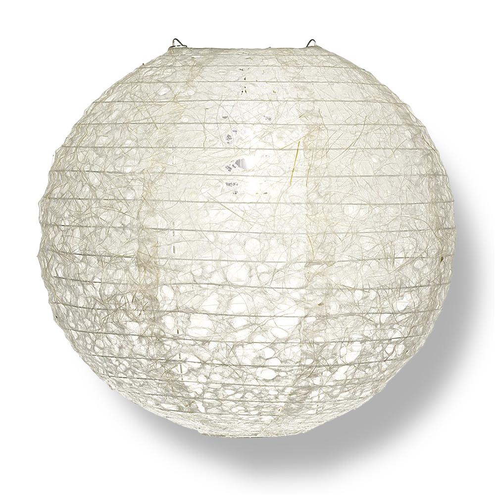 12" Designer Japanese Random Ogura Lace Fibrous Web Paper Lantern Shade, Hanging Decoration - AsianImportStore.com - B2B Wholesale Lighting and Decor