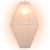 White Diamond Unique Shaped Paper Lantern, 12-inch x 19-inch