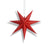 13" Red 7-Point Weatherproof Star Lantern Lamp, Hanging Decoration (Shade Only)