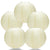 5 PACK | 12" Beige Even Ribbing Round Paper Lanterns - AsianImportStore.com - B2B Wholesale Lighting and Decor