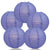 5 PACK | 12" Astra Blue / Very Periwinkle Even Ribbing Round Paper Lanterns - AsianImportStore.com - B2B Wholesale Lighting and Decor