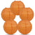 5 PACK | 12"  Burnt Orange Crisscross Ribbing, Hanging Paper Lanterns - AsianImportStore.com - B2B Wholesale Lighting and Decor