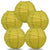 5 PACK | 12"  Chartreuse Crisscross Ribbing, Hanging Paper Lanterns - AsianImportStore.com - B2B Wholesale Lighting and Decor