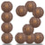 12 PACK | 12"  Brown Crisscross Ribbing, Hanging Paper Lantern Combo Set - AsianImportStore.com - B2B Wholesale Lighting and Decor