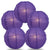 5 PACK | 12"  Dark Purple Crisscross Ribbing, Hanging Paper Lanterns - AsianImportStore.com - B2B Wholesale Lighting and Decor