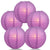 5 PACK | 12" Violet Even Ribbing Round Paper Lanterns - AsianImportStore.com - B2B Wholesale Lighting and Decor