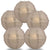 5 PACK | 12"  Dusty Sand Rose Crisscross Ribbing, Hanging Paper Lanterns - AsianImportStore.com - B2B Wholesale Lighting and Decor