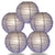 5 PACK | 12"  Lavender Crisscross Ribbing, Hanging Paper Lanterns - AsianImportStore.com - B2B Wholesale Lighting and Decor