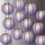 12 PACK | 12" Lavender Even Ribbing Round Paper Lantern, Hanging Combo Set - AsianImportStore.com - B2B Wholesale Lighting and Decor