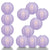 12 PACK | 12" Lavender Even Ribbing Round Paper Lantern, Hanging Combo Set - AsianImportStore.com - B2B Wholesale Lighting and Decor