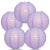 5 PACK | 12" Lavender Even Ribbing Round Paper Lanterns - AsianImportStore.com - B2B Wholesale Lighting and Decor