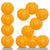 12 PACK | 12" Orange Even Ribbing Round Paper Lantern, Hanging Combo Set - AsianImportStore.com - B2B Wholesale Lighting and Decor