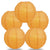 5 PACK | 12"  Orange Crisscross Ribbing, Hanging Paper Lanterns - AsianImportStore.com - B2B Wholesale Lighting and Decor