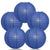 5 PACK | 12" Dark Blue Even Ribbing Round Paper Lanterns - AsianImportStore.com - B2B Wholesale Lighting and Decor
