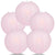 5 PACK | 12" Pink Even Ribbing Round Paper Lanterns - AsianImportStore.com - B2B Wholesale Lighting and Decor