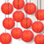 12 PACK | 12" Red Even Ribbing Round Paper Lantern, Hanging Combo Set - AsianImportStore.com - B2B Wholesale Lighting & Decor since 2002