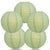 5 PACK | 12" Sea Green Even Ribbing Round Paper Lanterns - AsianImportStore.com - B2B Wholesale Lighting and Decor