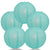 5 PACK | 12" Water Blue Even Ribbing Round Paper Lanterns - AsianImportStore.com - B2B Wholesale Lighting and Decor