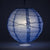 16" Serenity Blue Round Paper Lantern, Crisscross Ribbing, Hanging Decoration - AsianImportStore.com - B2B Wholesale Lighting and Decor