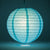 8" Water Blue Round Paper Lantern, Even Ribbing, Chinese Hanging Wedding & Party Decoration - AsianImportStore.com - B2B Wholesale Lighting and Decor