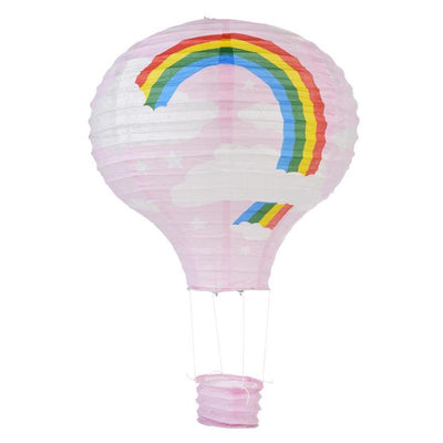 Pink Rainbow Hot Air Balloon Paper Lantern - AsianImportStore.com - B2B Wholesale Lighting and Decor