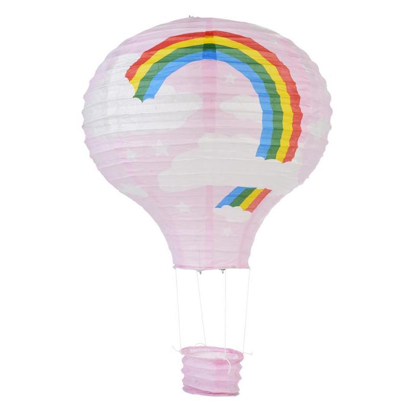 Pink Rainbow Hot Air Balloon Paper Lantern (100 PACK) - AsianImportStore.com - B2B Wholesale Lighting and Décor