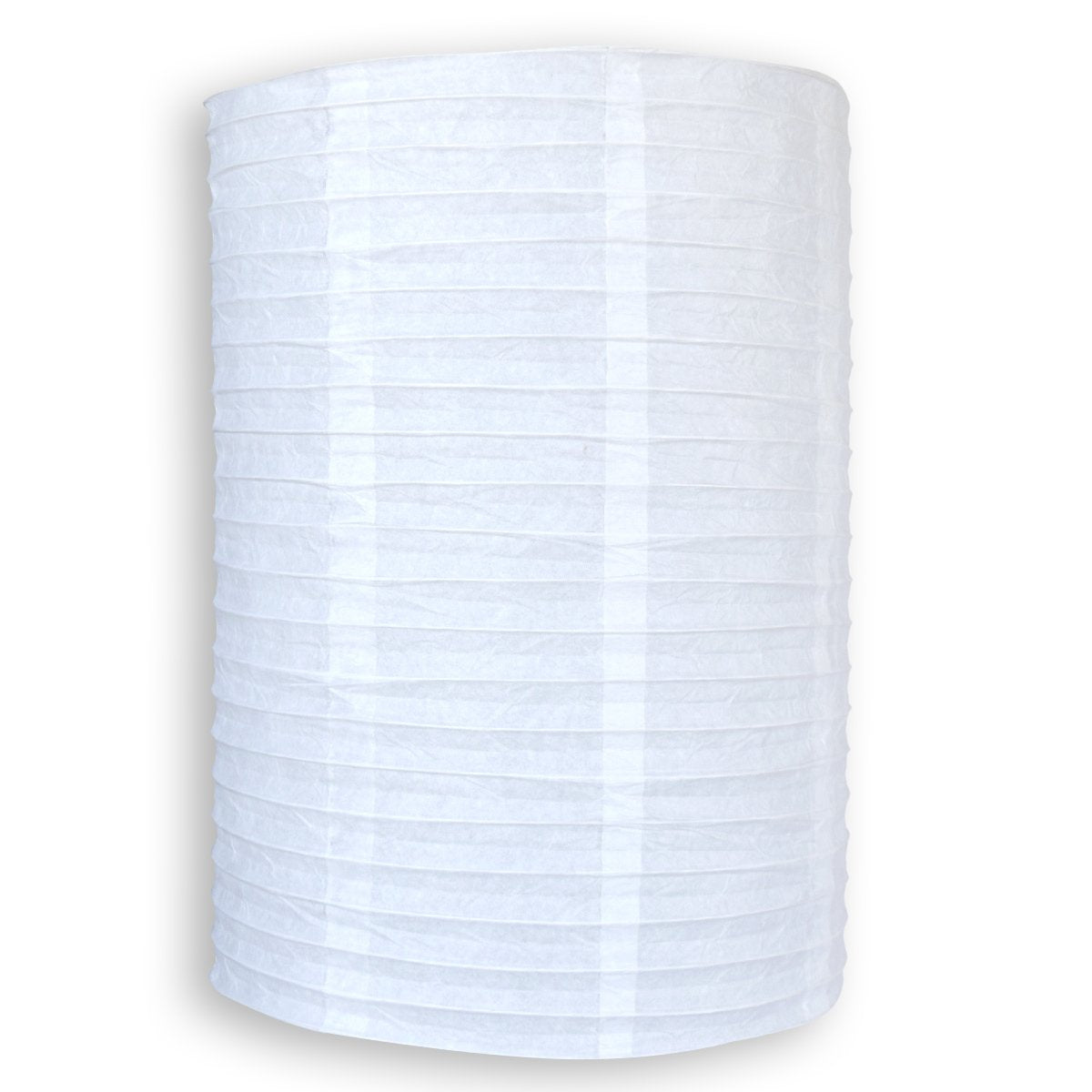 White Cylinder Unique Shaped Paper Lantern, 14-inch x 20-inch