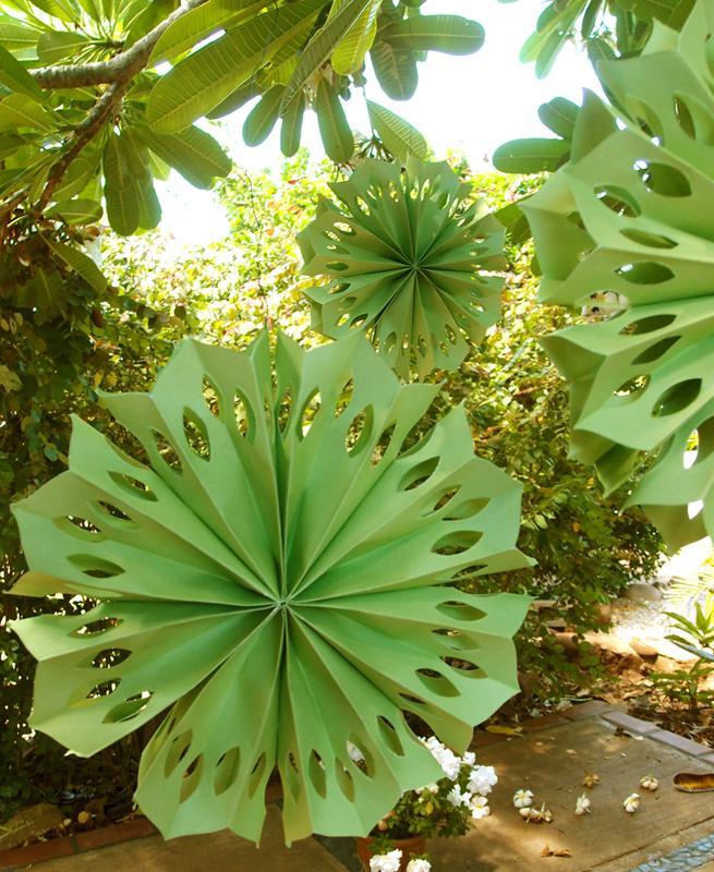 16" Light Lime Pinwheel Paper Flower Decoration (102 PACK) - AsianImportStore.com - B2B Wholesale Lighting and Décor