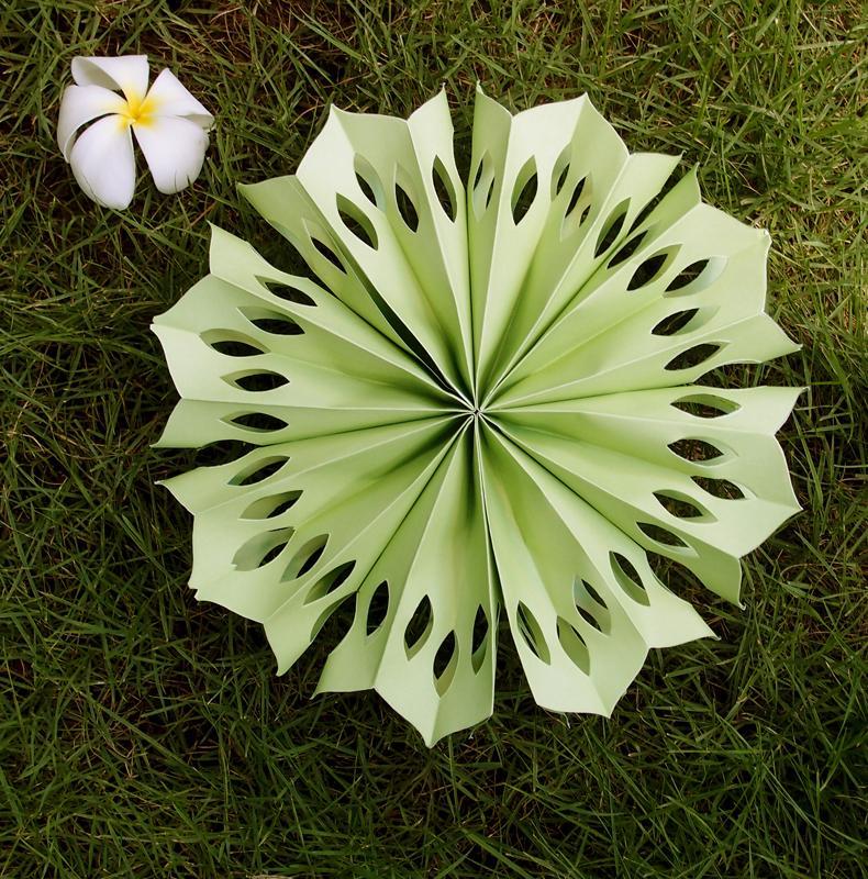 (Discontinued) (102 PACK) 16" Light Lime Pinwheel Paper Flower Decoration -
