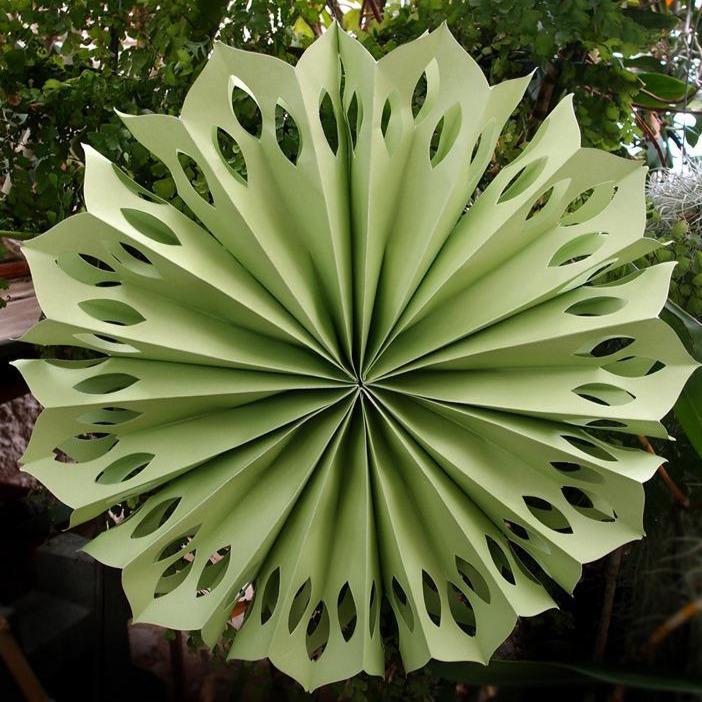 16" Light Lime Pinwheel Paper Flower Decoration (102 PACK) - AsianImportStore.com - B2B Wholesale Lighting and Décor