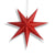 17" Red 7-Point Weatherproof Star Lantern Lamp, Hanging Decoration (Shade Only)