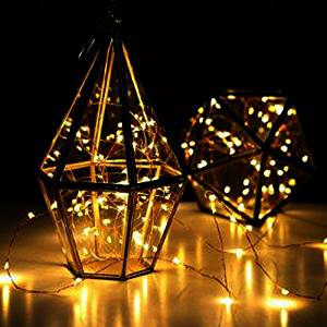 7.5 FT | 20 LED Battery Operated Amber Fairy String Lights With Silver Wire - AsianImportStore.com - B2B Wholesale Lighting and Decor