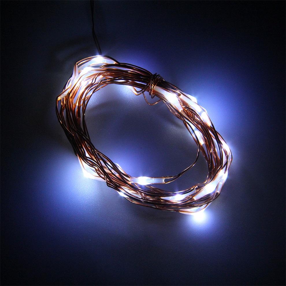 7.5 FT|20 LED Battery Operated Cool White Fairy String Lights With Copper Wire - AsianImportStore.com - B2B Wholesale Lighting and Decor