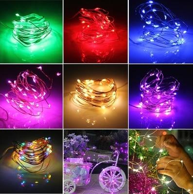 7.5 FT|20 LED Battery Operated Pink Fairy String Lights With Silver Wire - AsianImportStore.com - B2B Wholesale Lighting and Decor