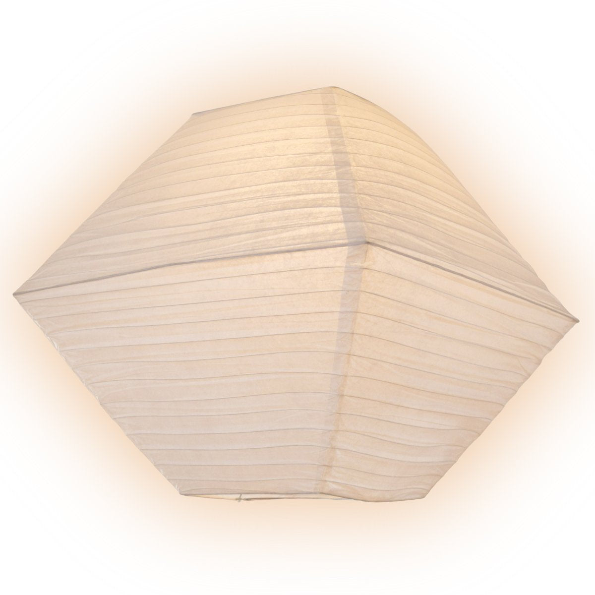 20" White Pagoda II Unique Shaped Paper Lantern