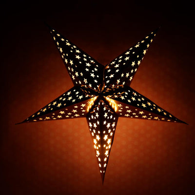 26" Gold Foil Cut-Out Paper Star Lantern, Chinese Hanging Wedding & Party Decoration - AsianImportStore.com - B2B Wholesale Lighting & Decor since 2002