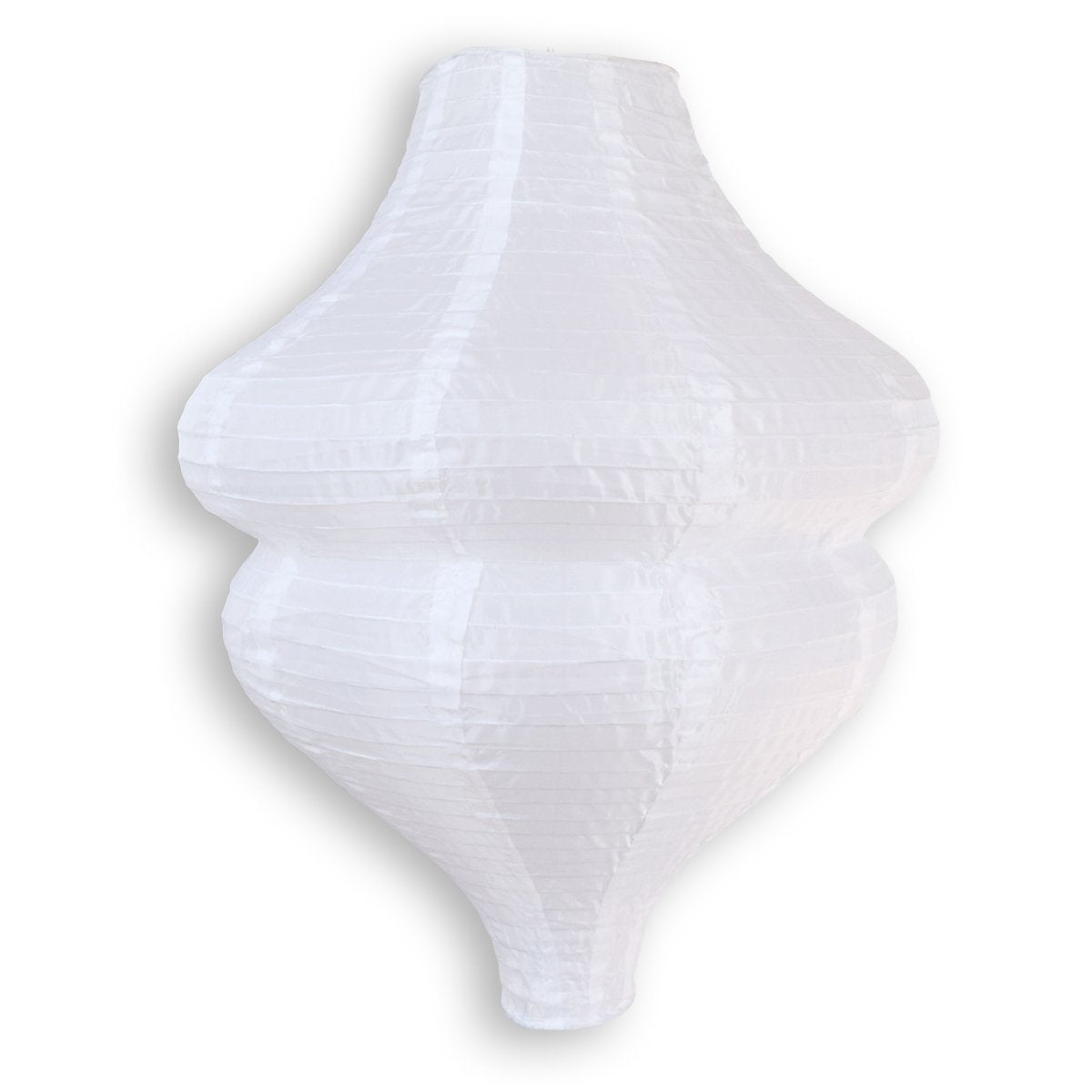 White Beehive Unique Shaped Shimmering Nylon Lantern, 24-inch x 30-inch