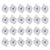 BULK PACK (24) OmniDisk Low Profile LED Hanging Light For Paper Lanterns, Cool White (Battery Powered) - AsianImportStore.com - B2B Wholesale Lighting and Decor