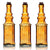 3 Pack | 6.5" Ella Orange Vintage Glass Bottle with Cork - DIY Wedding Flower Bud Vases - AsianImportStore.com - B2B Wholesale Lighting and Decor