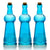 3 Pack | 6.6" Turquoise Clear Vintage Glass Bottle with Cork - DIY Wedding Flower Bud Vases - AsianImportStore.com - B2B Wholesale Lighting and Decor