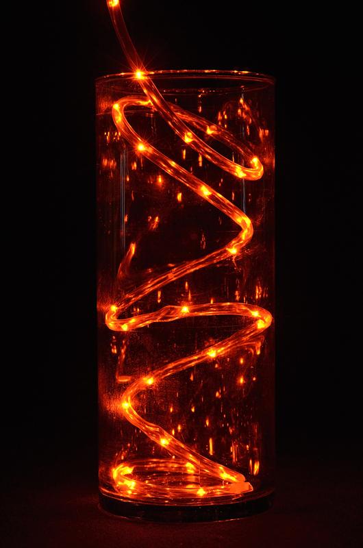  30 LED Amber Waterproof String Rope Light, 6 FT Clear Submersible Tube, Battery Operated - AsianImportStore.com - B2B Wholesale Lighting and Decor