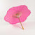 32" Fuchsia Paper Parasol Umbrella, Scallop Blossom Shaped - AsianImportStore.com - B2B Wholesale Lighting & Décor since 2002.
