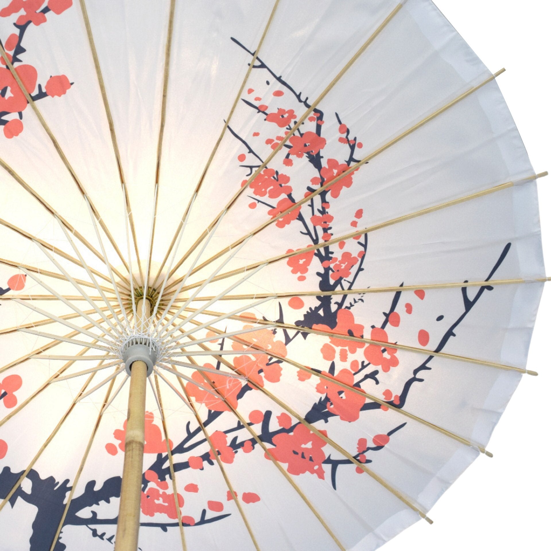 32" Cherry Blossom Premium Nylon Parasol Umbrella with Elegant Handle