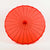 32" Red Parasol Umbrella, Premium Nylon with Elegant Handle