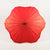32" Red Paper Parasol Umbrella, Scallop Blossom Shaped - AsianImportStore.com - B2B Wholesale Lighting & Décor since 2002.