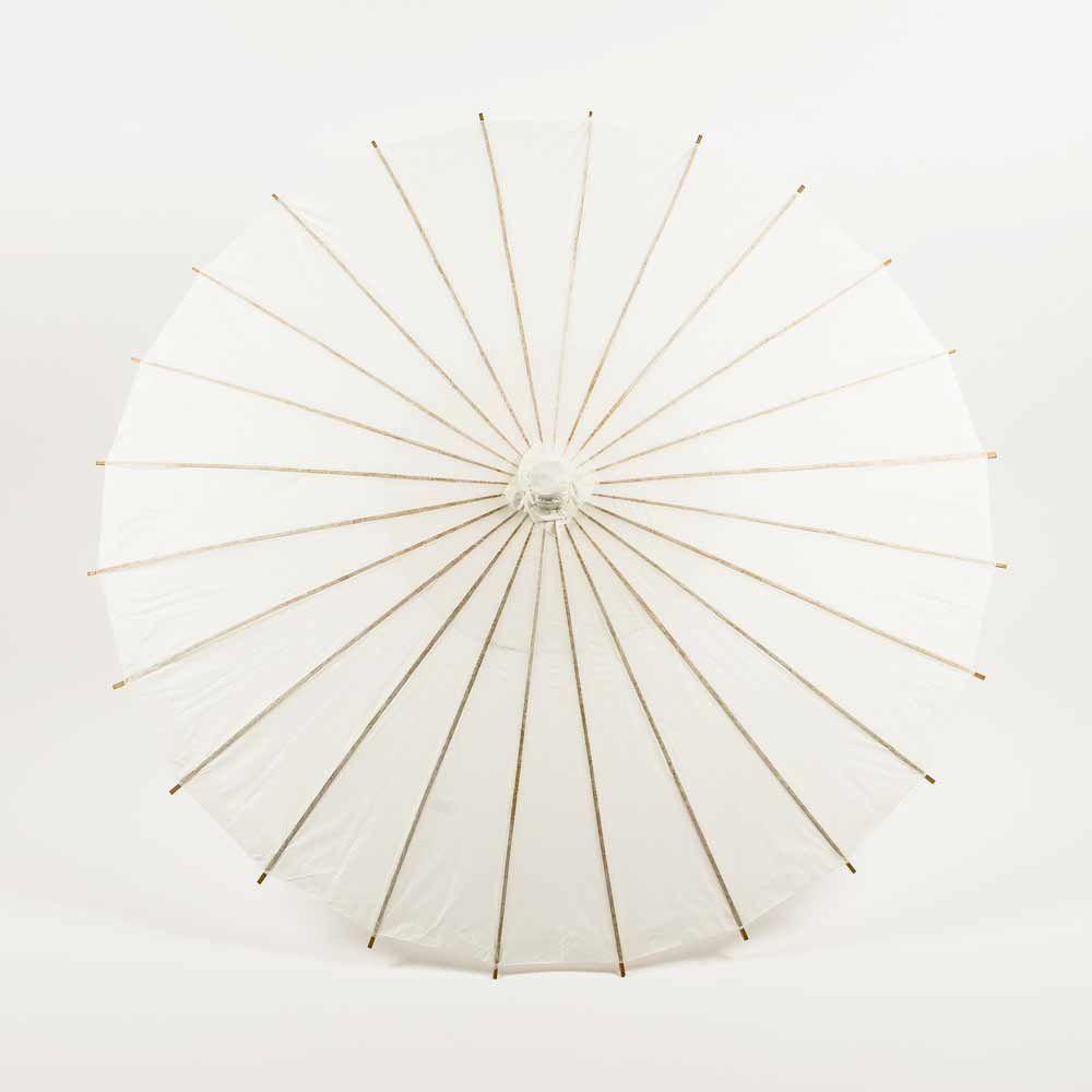 28" White Paper Parasol Umbrella - AsianImportStore.com - B2B Wholesale Lighting and Decor