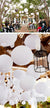 BULK PACK (6) 42" White Jumbo Round Paper Lantern, Crisscross Ribbing, Chinese Hanging Wedding & Party Decoration - AsianImportStore.com - B2B Wholesale Lighting and Decor