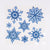 3-D Pop-Up Blue Christmas Snowflake Holiday Sticker Set / Room Decals (7-PACK) - AsianImportStore.com - B2B Wholesale Lighting and Decor